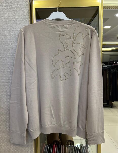 OMZU VE SIRTI KUŞ İŞLEMELİ MERSERİZE HIRKA/ GHISA