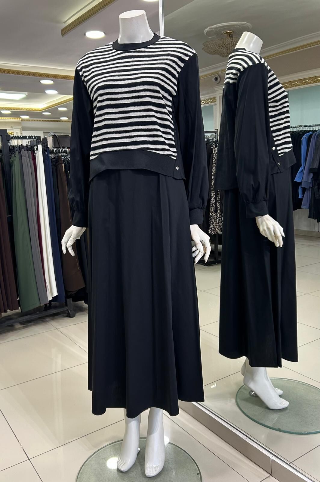 ÇİFT KUMAŞ DTY. PAMUKLU ELBİSE /SEÇİL