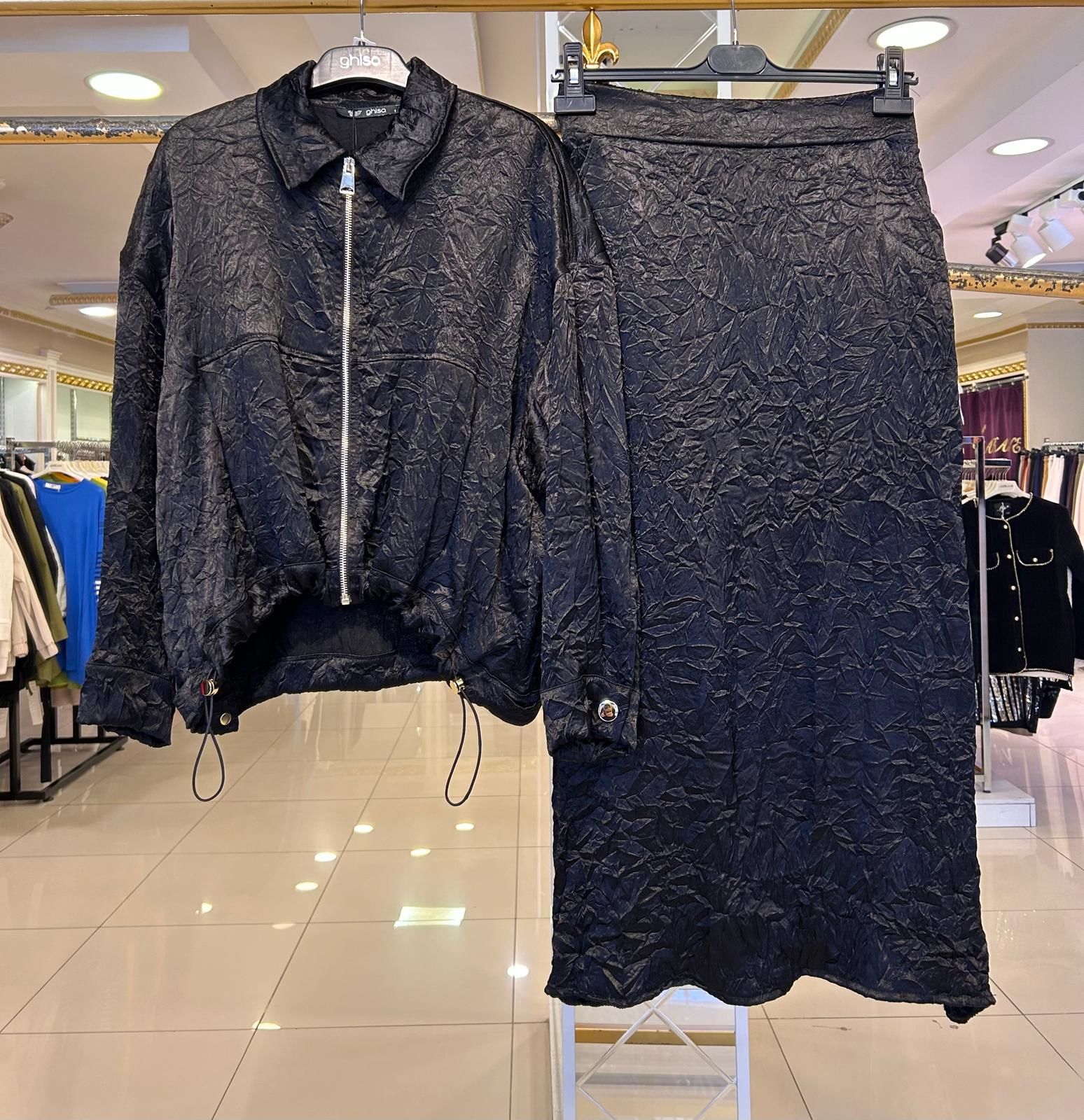 ﻿KIRIŞTIRMA SATEN KUMAŞ ETEKLİ TAKIM/GHISA