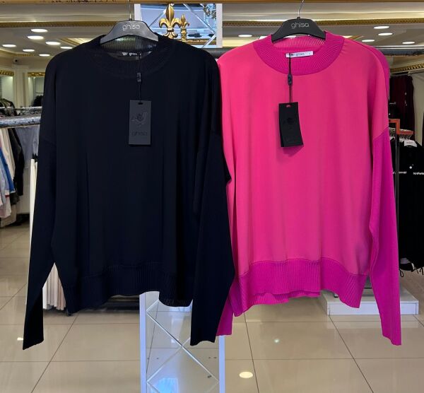 MERSERİZE DTY. KREP KUMAŞ BLUZ/ GHISA