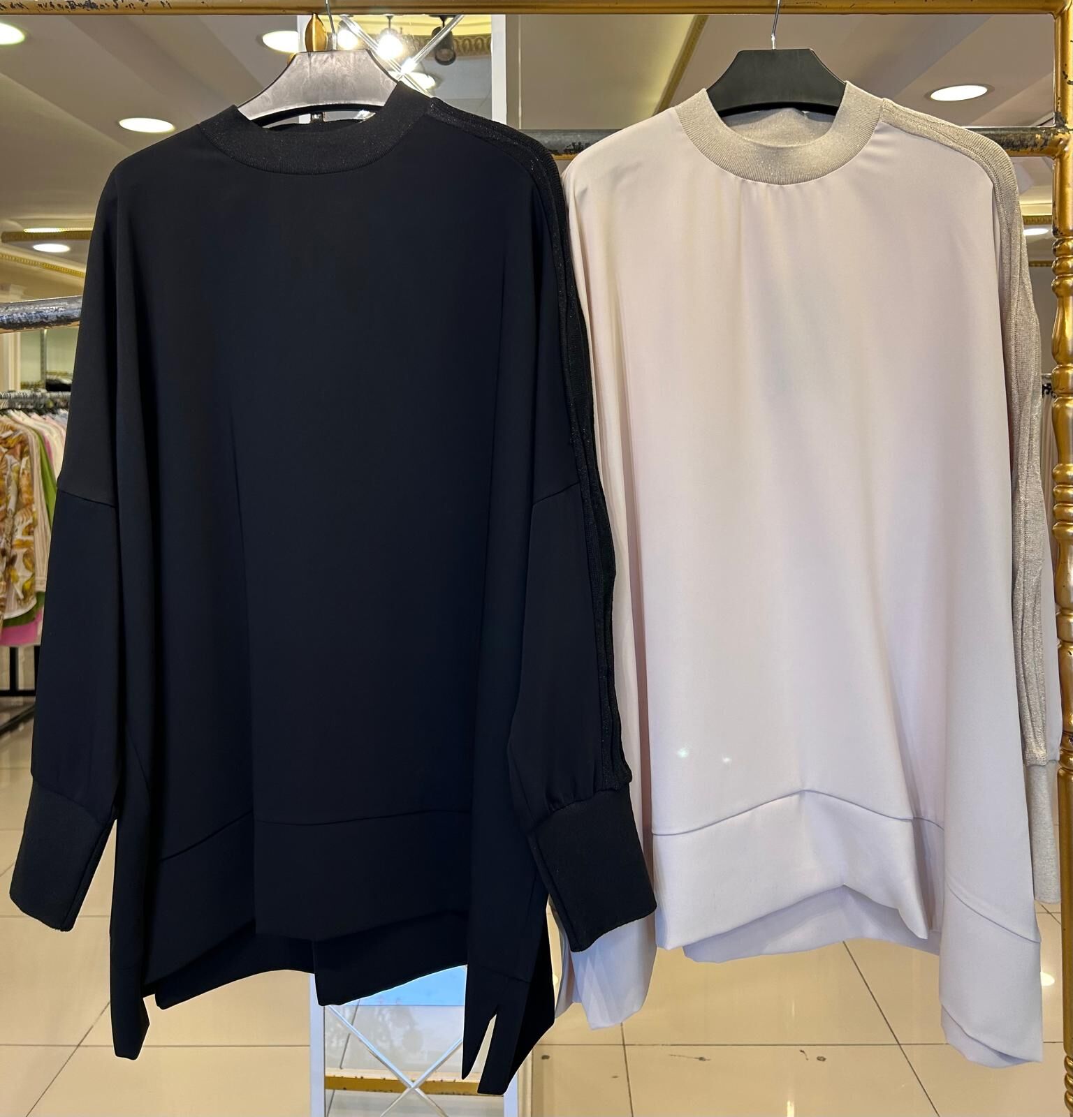 SİMLİ MERSERİZE DTY. KREP TUNİK/ GHISA