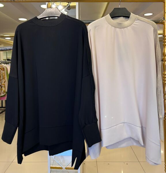 SİMLİ MERSERİZE DTY. KREP TUNİK/ GHISA