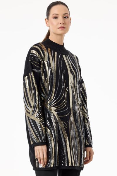 ﻿DESENLİ VE PAYETLİ TRİKO TUNİK/TIĞTRİKO