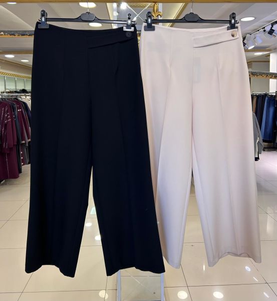 KORSAJ VE APOLET DTY. GENİŞ PAÇA PANTOLON/SENTEZ