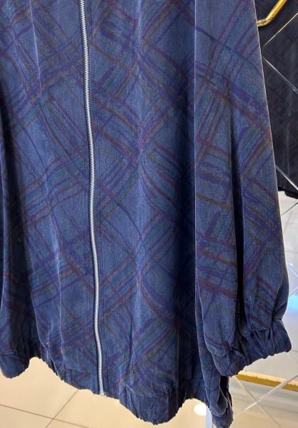 ÜZERİ ÇİZGİ DTY. İPEK CUPRA FERMUARLI KAP/NUSS