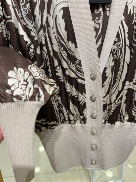 DÜĞME DTY. DESENLİ SATEN HIRKA /GHISA