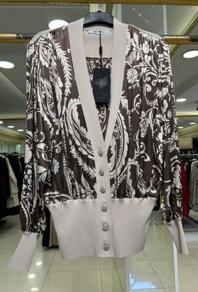 DÜĞME DTY. DESENLİ SATEN HIRKA /GHISA