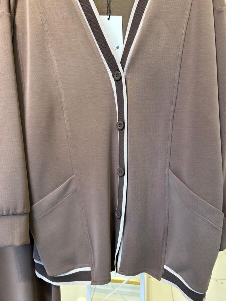 ÇİZGİLİ RİBANALI MODAL KUMAŞ TAKIM/ TIĞTRİKO 