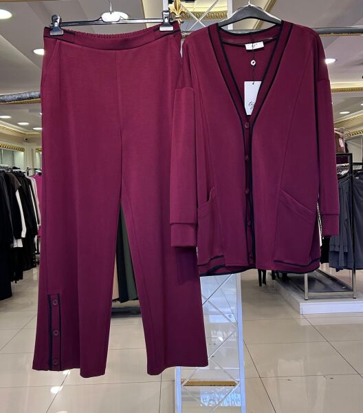 ÇİZGİLİ RİBANALI MODAL KUMAŞ TAKIM/ TIĞTRİKO 