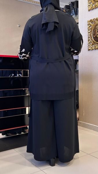 ÇİFT RENKLİ DESENLİ SATEN HIRKA/GHISA
