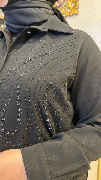 TAŞ İŞLEMELİ TENSEL GÖMLEK/ FUAT GÜRŞEN 