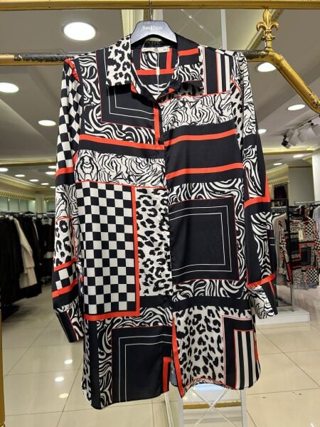 ÇOK DESENLİ SATEN KUMAŞ GÖMLEK /SEÇİL