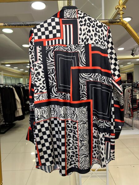 ÇOK DESENLİ SATEN KUMAŞ GÖMLEK /SEÇİL