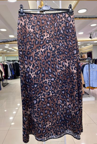 LEOPAR DESEN SATEN ETEK/GHISA