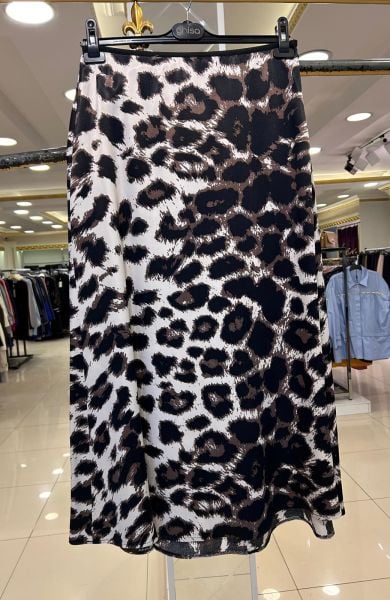 LEOPAR DESEN SATEN ETEK/GHISA