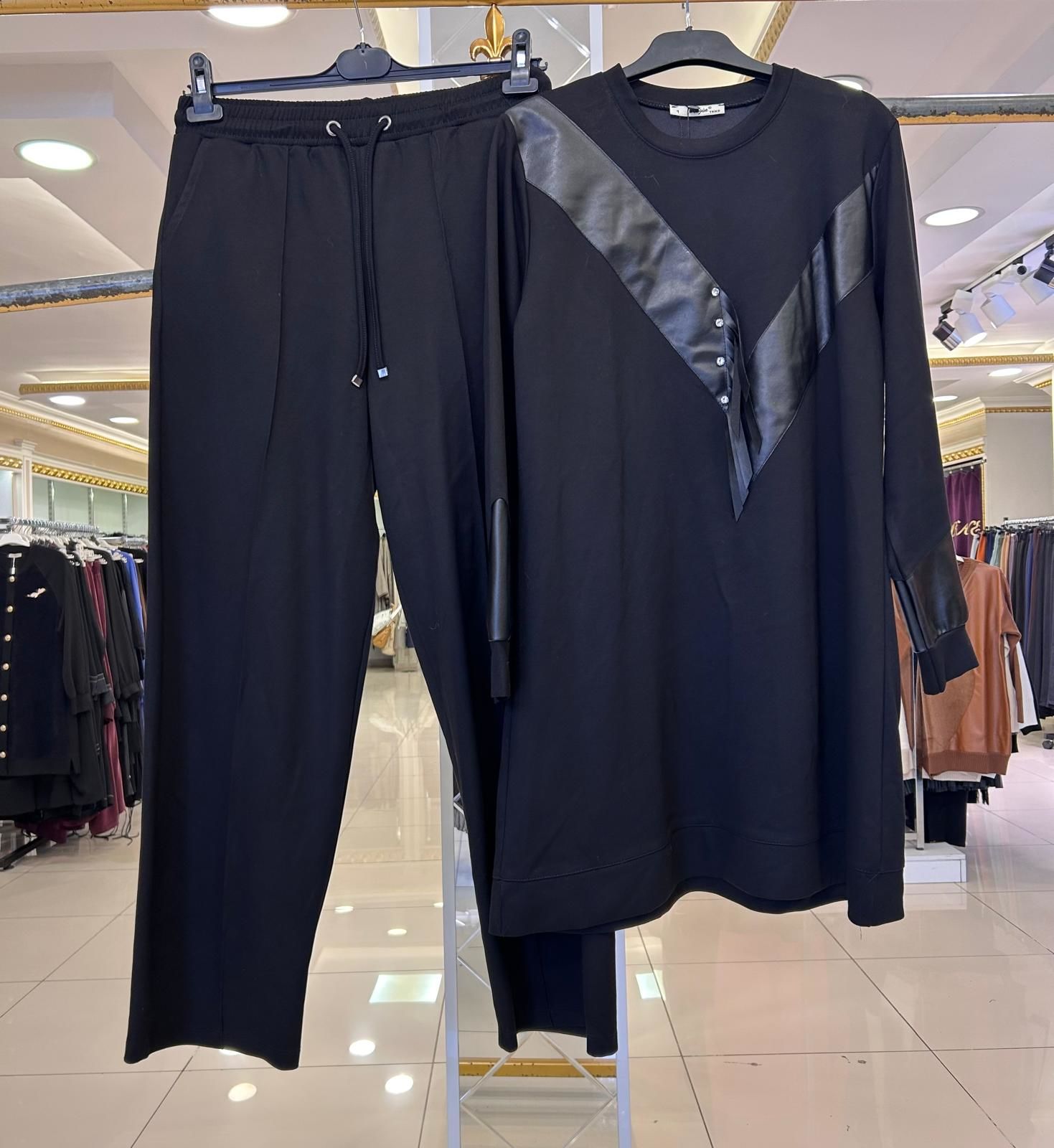 TAŞ VE DERİ DTY. PANTOLONLU TAKIM/BELGİN