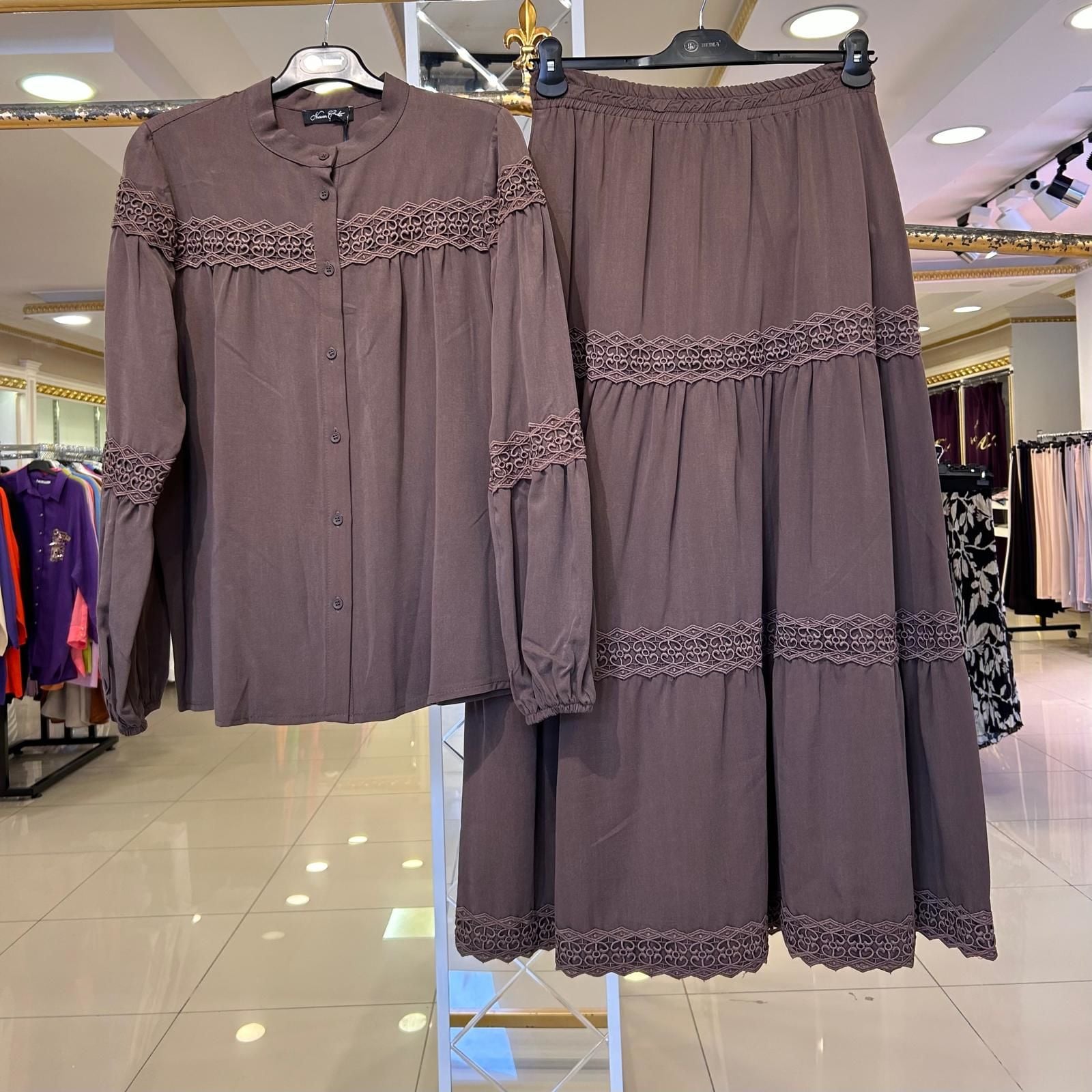 İPEK CUPRA GÜPÜR DTY. ETEKLİ TAKIM/ NURCAN ÇETİN