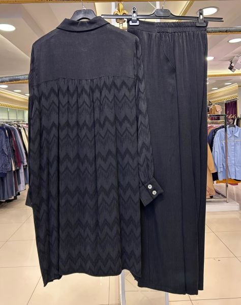 Büyük Beden Tesettür Lyocell Pantolonlu Takım/ BEHREM 35117