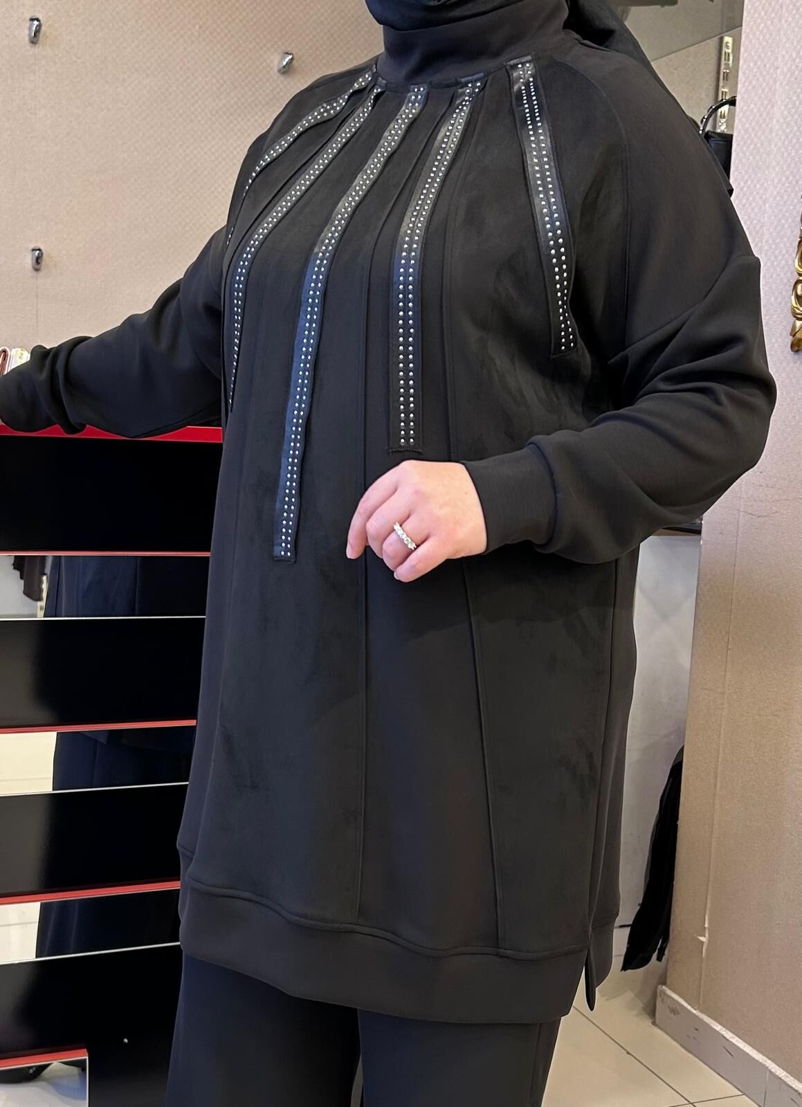 NUBUK KUMAŞ VE ZIMBA DTY. MODAL TUNİK /BEHREM