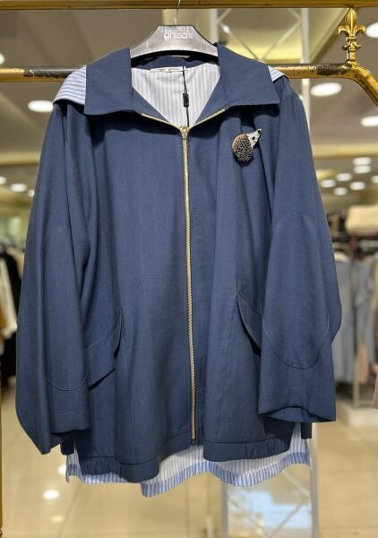 YENİSEZON KİRPİ BROŞLU KAPÜŞONLU TRENÇ/ GHISA