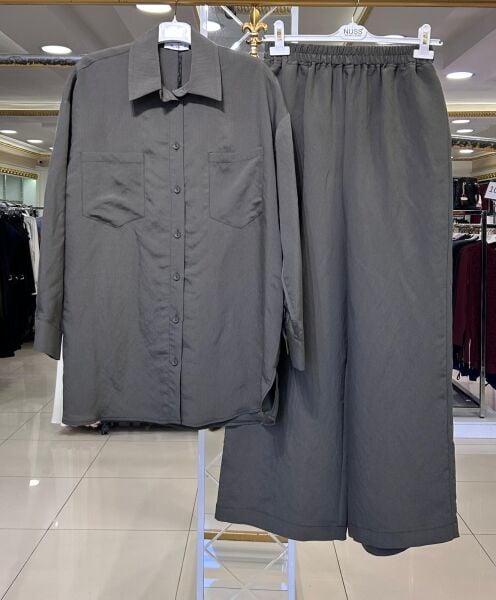 ﻿MODAL KUMAŞ GÖMLEK PANTOLON TAKIM/ NUSS