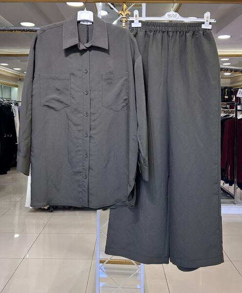 MODAL KUMAŞ GÖMLEK PANTOLON TAKIM/ NUSS