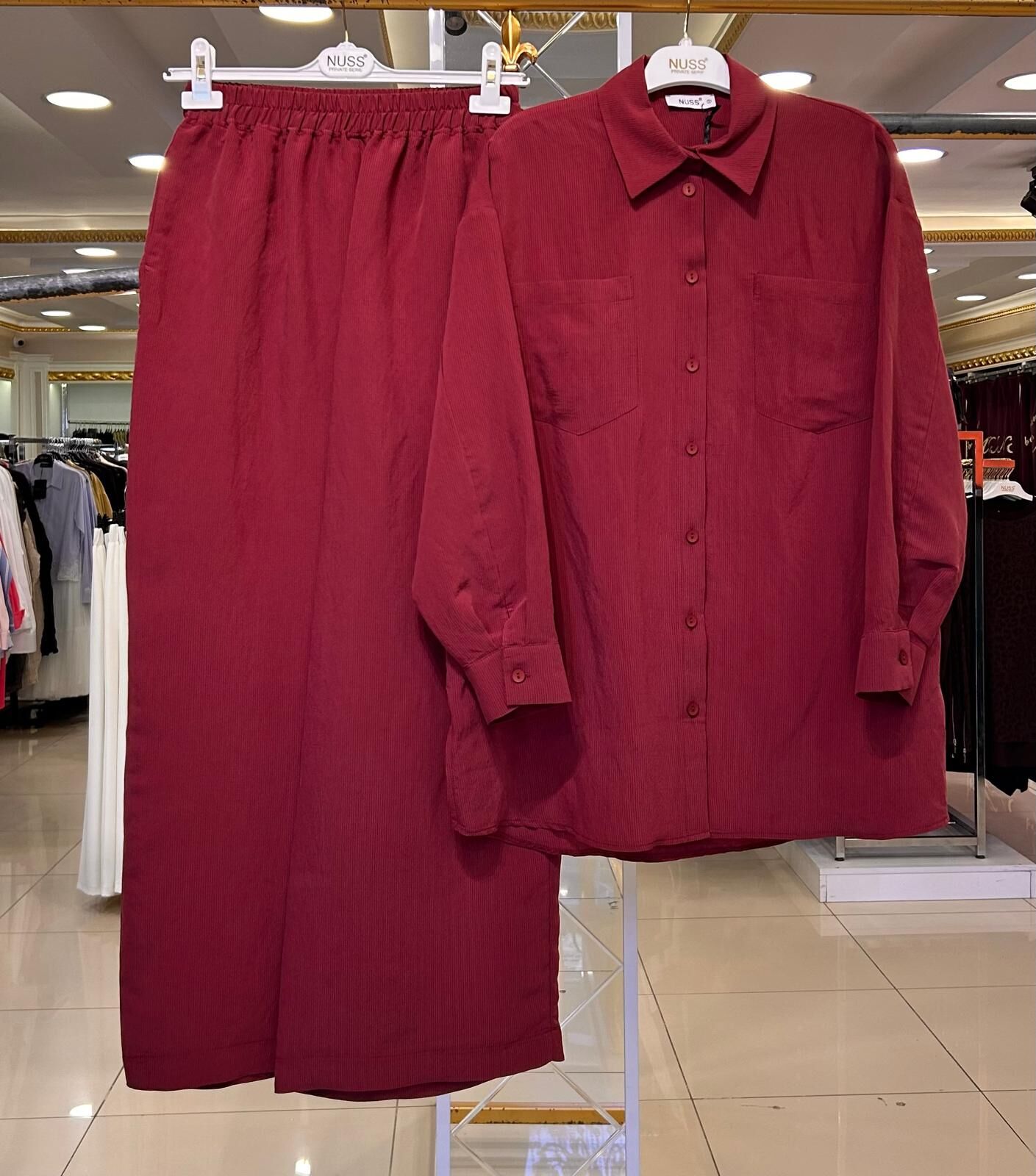 MODAL KUMAŞ GÖMLEK PANTOLON TAKIM/ NUSS
