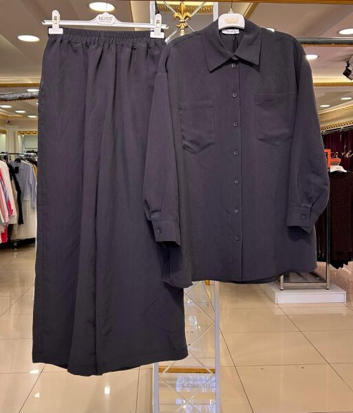 MODAL KUMAŞ GÖMLEK PANTOLON TAKIM/ NUSS