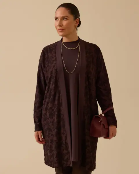 B. BEDEN DESENLİ İÇ BLUZLU TAKIM/ SEÇİL