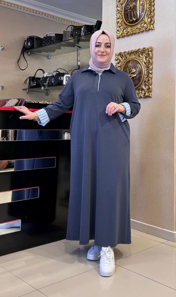 KOTON KUMAŞ DTY. POLO YAKA MODAL ELBİSE/TIĞTRİKO