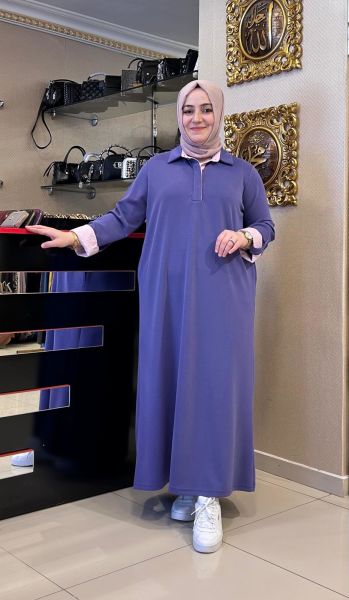 KOTON KUMAŞ DTY. POLO YAKA MODAL ELBİSE/TIĞTRİKO