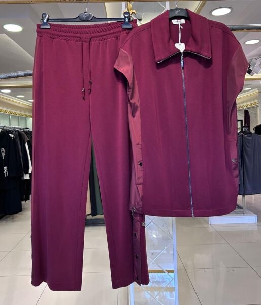 PARAŞÜT KUMAŞ DTY. YELEKLİ MODAL TAKIM/ TIĞTRİKO 