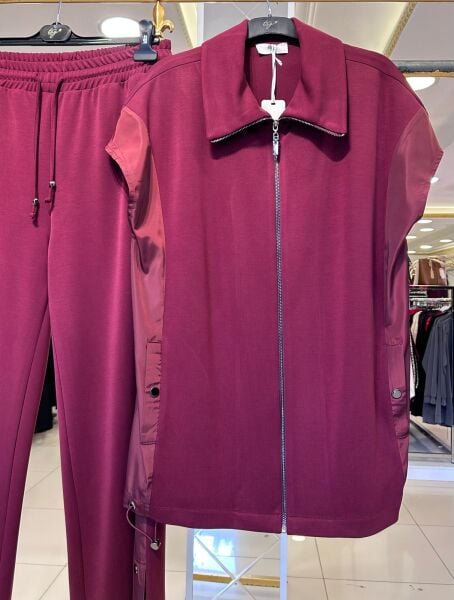 PARAŞÜT KUMAŞ DTY. YELEKLİ MODAL TAKIM/ TIĞTRİKO 