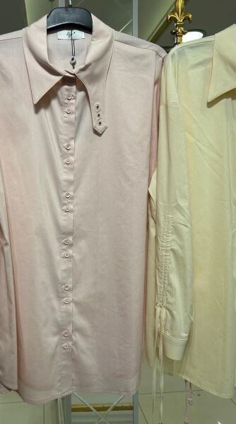 KUŞGÖZÜ DTY. KOL UCU BÜZGÜLÜ GÖMLEK/ TIĞTRİKO