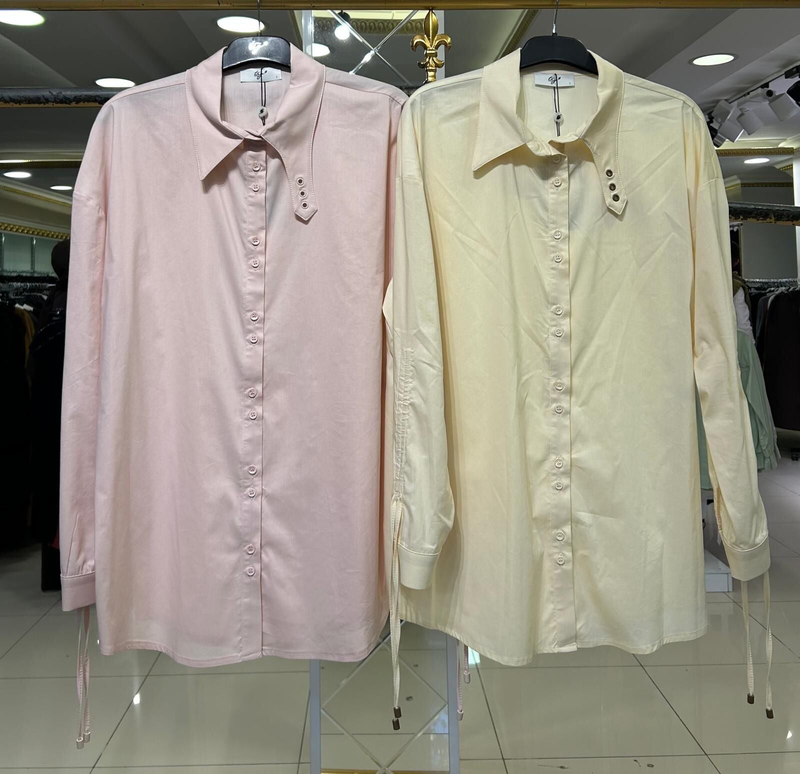 KUŞGÖZÜ DTY. KOL UCU BÜZGÜLÜ GÖMLEK/ TIĞTRİKO