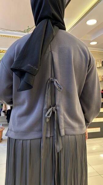 İPEK SATEN ETEK VE OYSHO BLUZ TAKIM/ TIĞTRİKO 