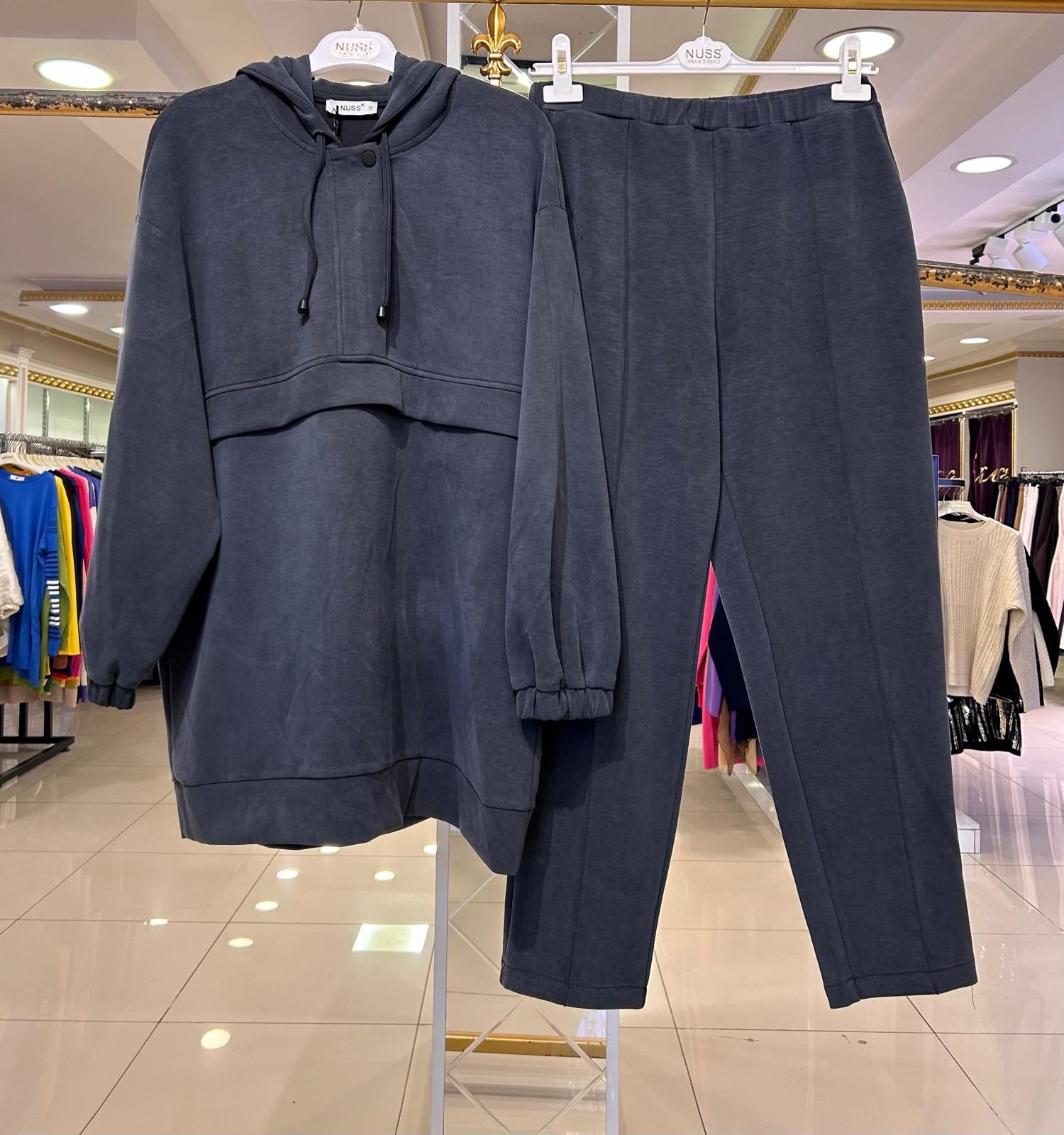 KAPÜŞON DTY. MODAL KUMAŞ PANTOLONLU TAKIM/NUSS