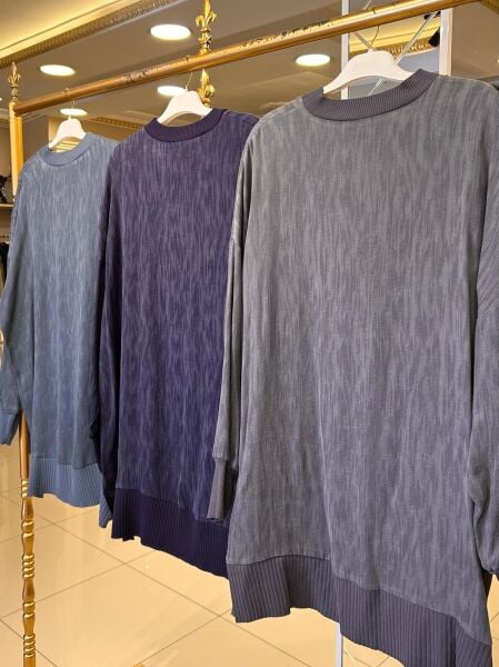 ﻿KENDİNDEN DESENLİ CUPRA TUNİK/ NUSS