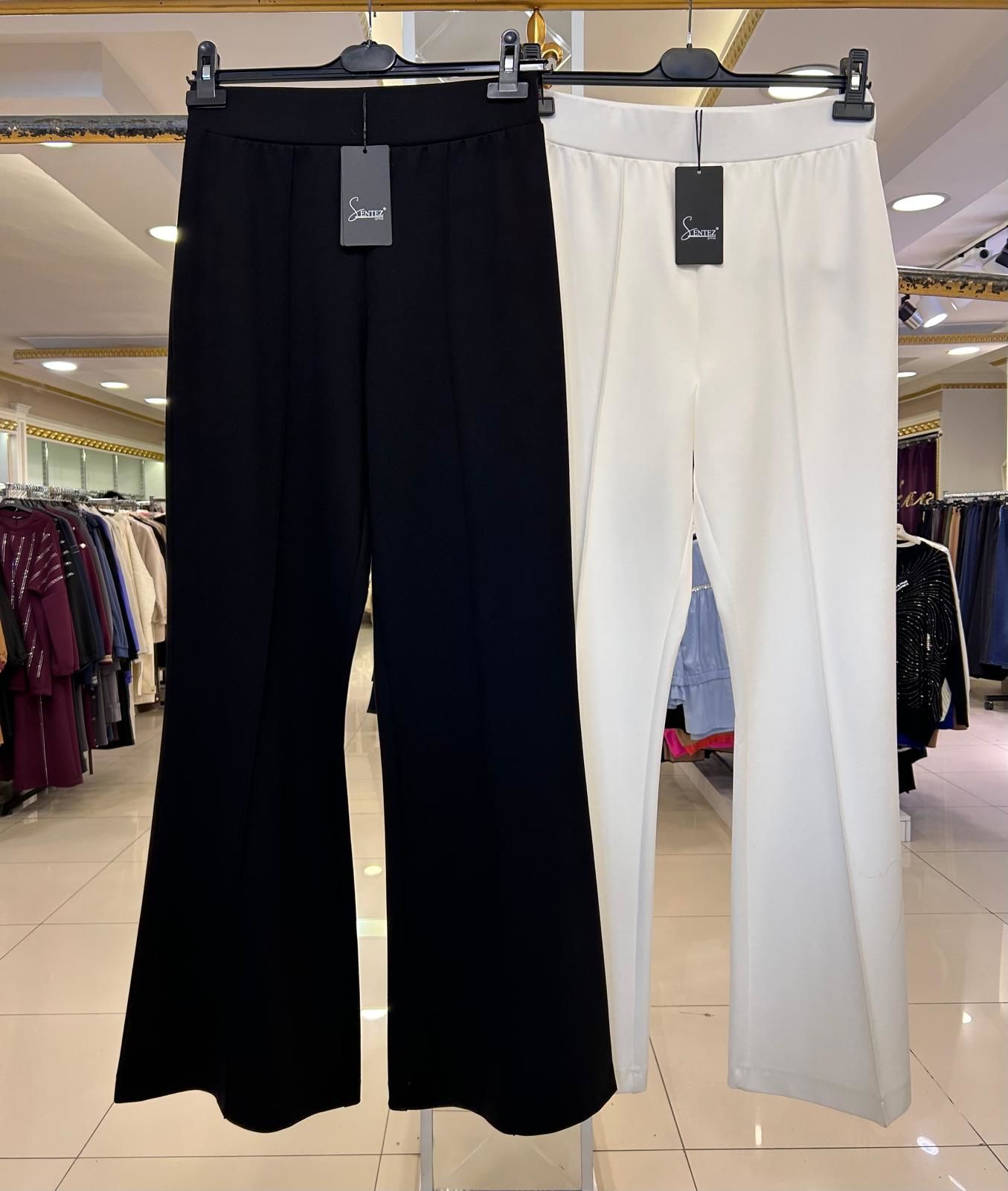 ÖRME KUMAŞ İSPANYOL PAÇA PANTOLON/SENTEZ