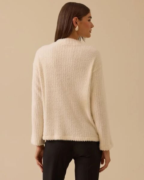 TAŞ DTY. SİMETRİK ANGORA KAZAK/ SEÇİL