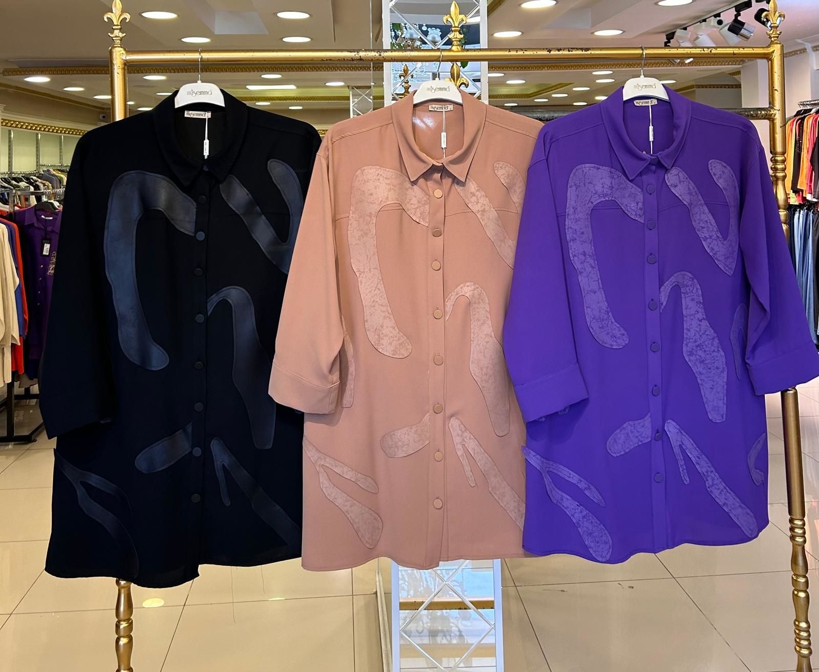 ÜZERİ DERİ DTY. GÖMLEK TUNİK/ MÜSEMMA