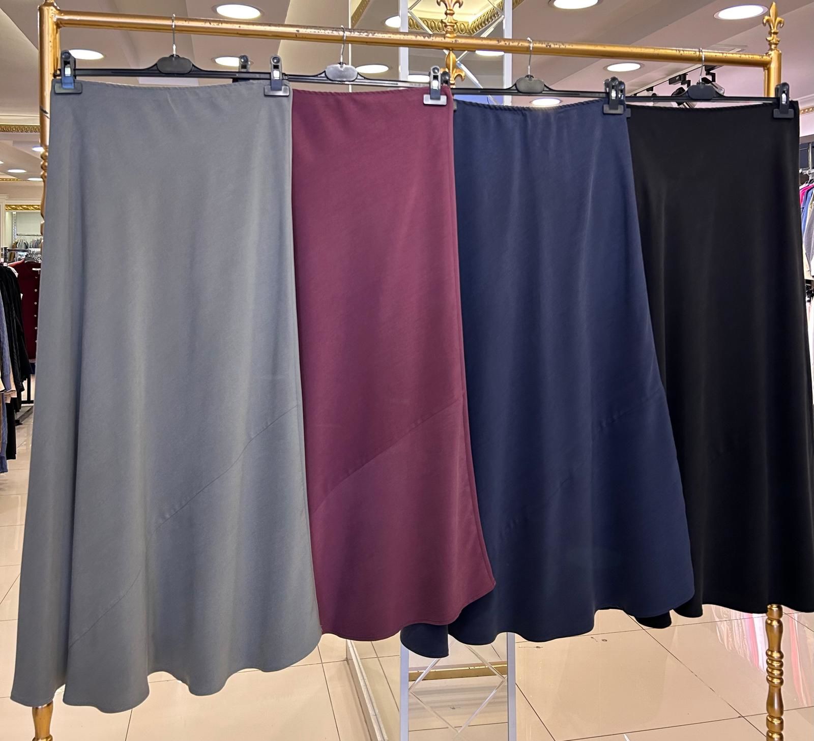 BELİ LASTİKLİ TENSEL KUMAŞ ÇAN ETEK/SENTEZ