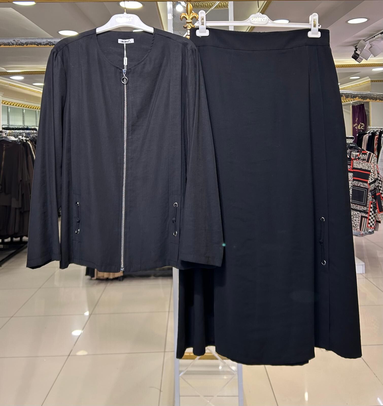 ETEĞİ VE BLUZU KUŞGÖZÜ DTY. MODAL TAKIM/ DEFRİNA