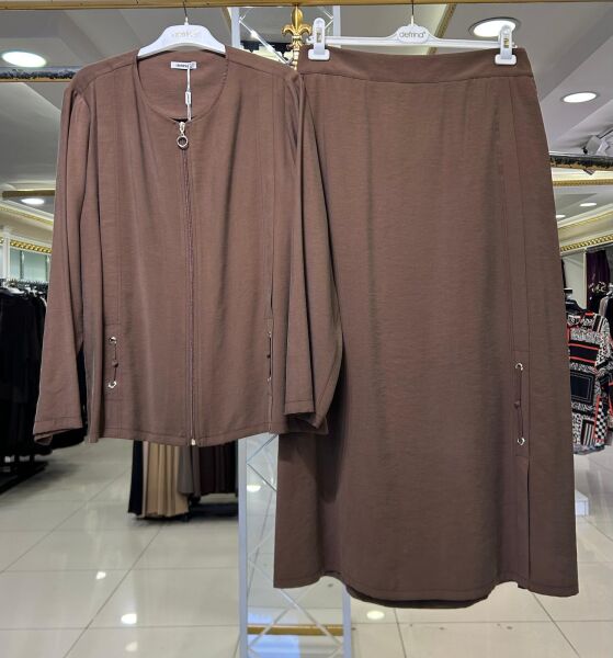 ETEĞİ VE BLUZU KUŞGÖZÜ DTY. MODAL TAKIM/ DEFRİNA