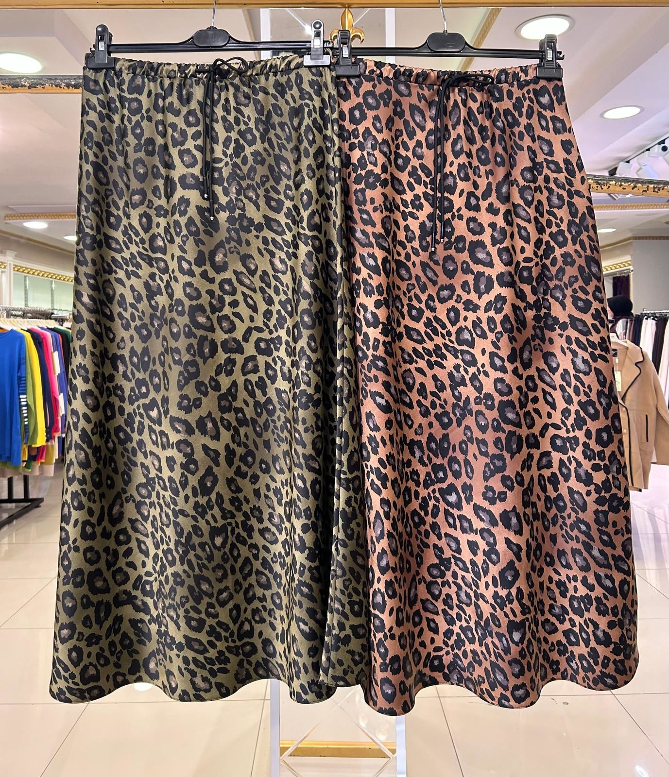 LEOPAR DESEN SATEN ETEK/SENTEZ