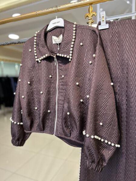 KABARTMA DESEN İNCİ DTY. ETEKLİ TAKIM/ THREE LIGHT