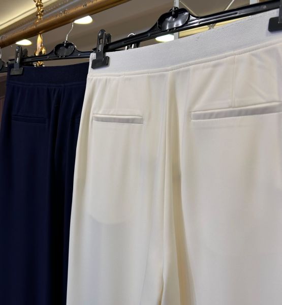 BELİ LASTİKLİ BOL PAÇA PANTOLON/SENTEZ