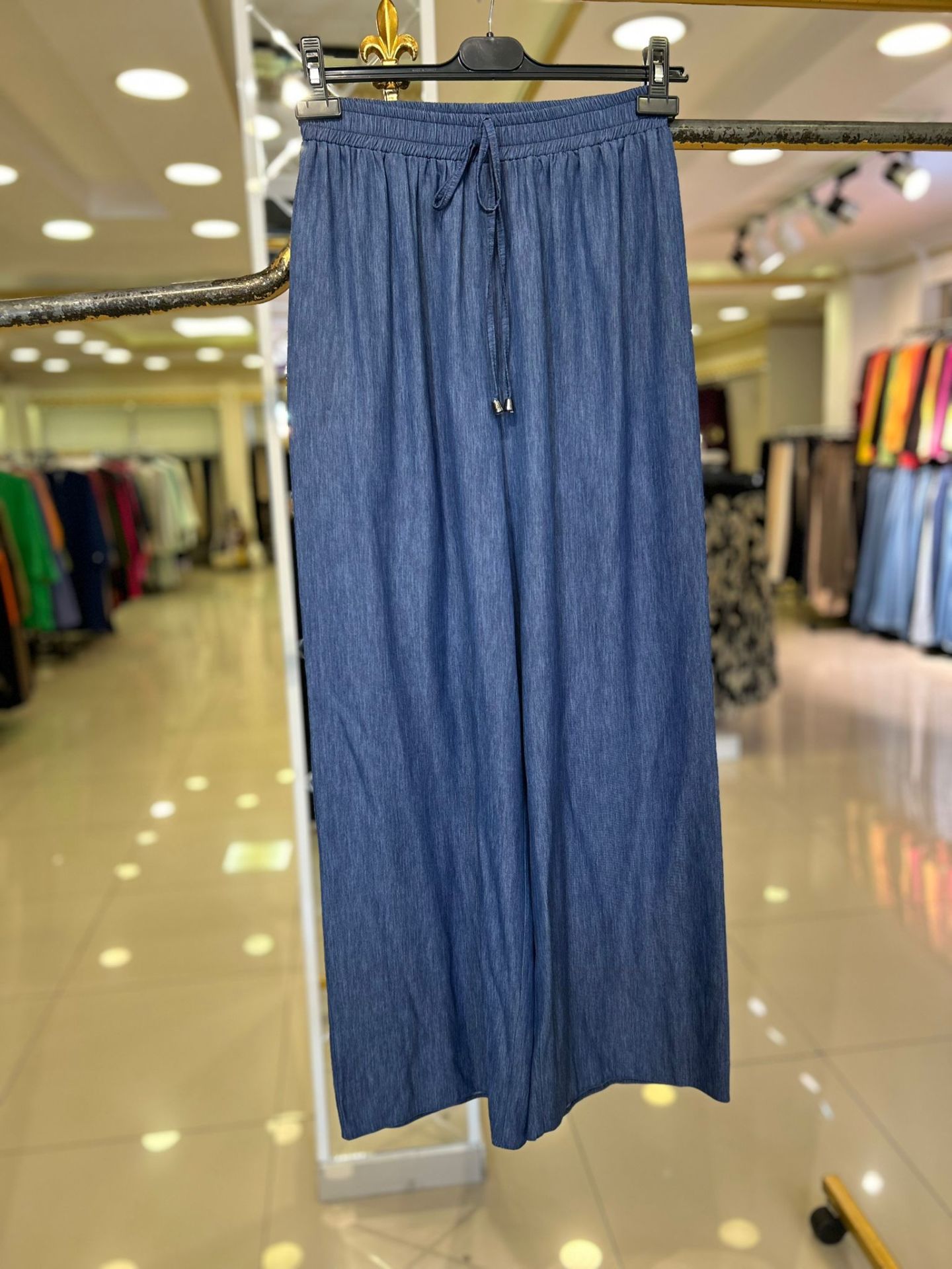 TENCEL GENİŞ PAÇA PANTOLON/ GLARE