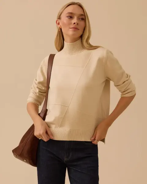 UZUN KOLLU ÖRME TRİKO KAZAK/ SEÇİL