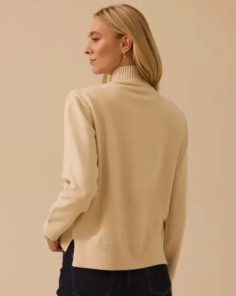 UZUN KOLLU ÖRME TRİKO KAZAK/ SEÇİL